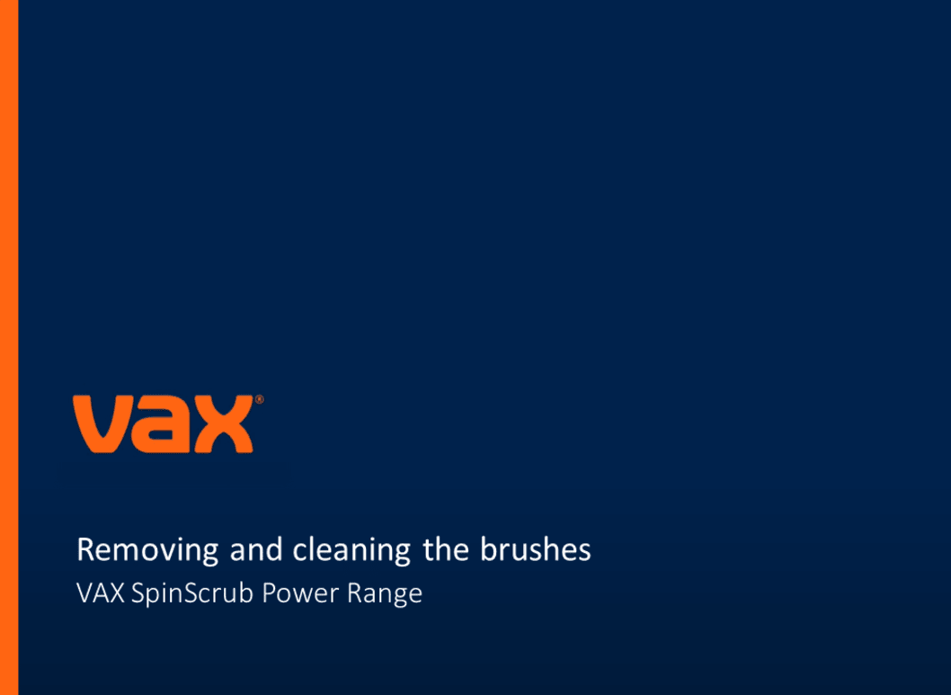 Removing and cleaning the brushes