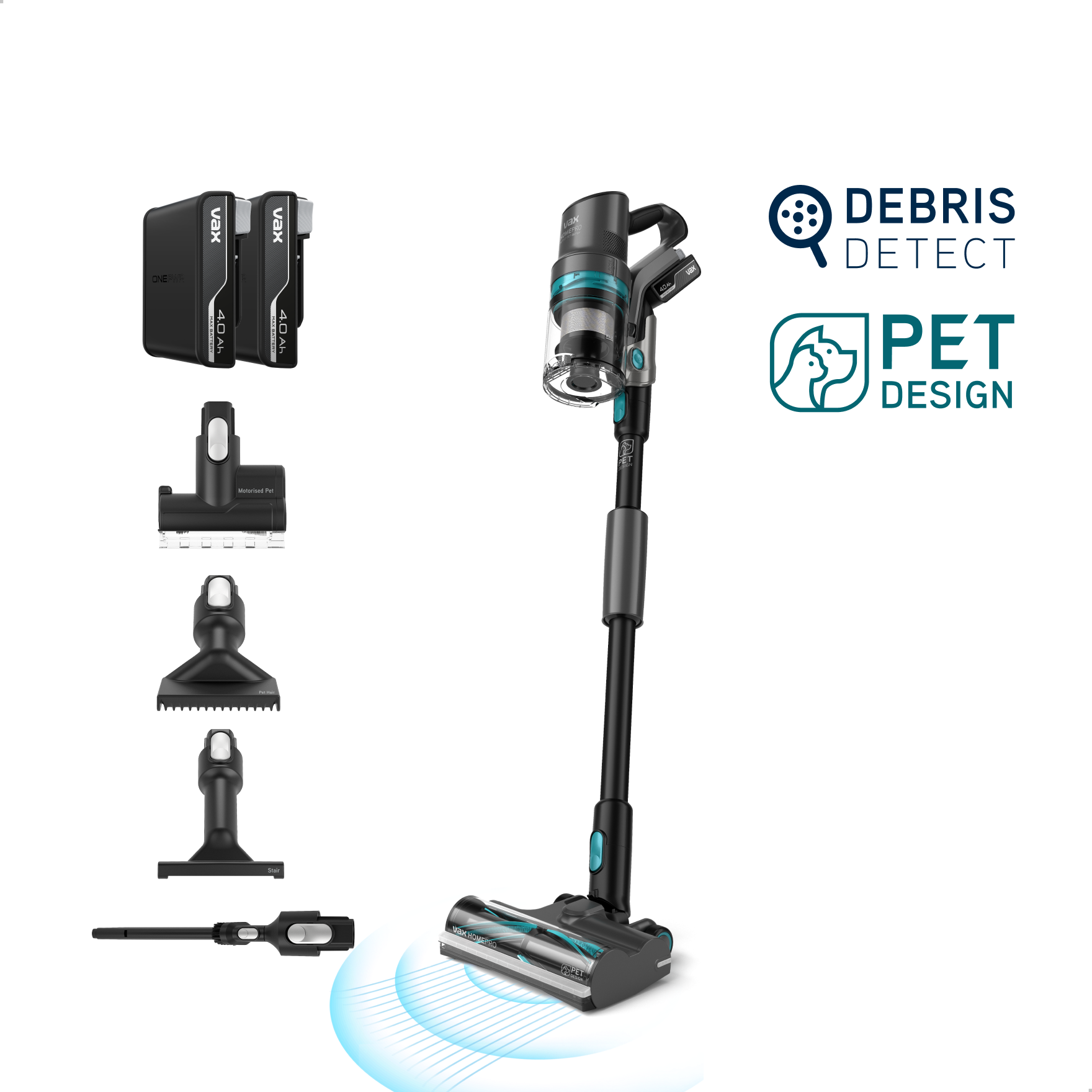 VAX HomePro Detect Pet-Design Dual Cordless Vacuum Cleaner