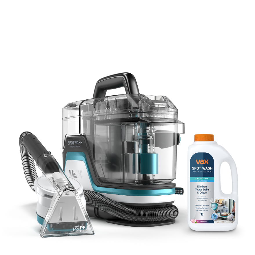 VAX SpotWash Home Pet-Design + Car Cleaning Kit + Solution Bundle