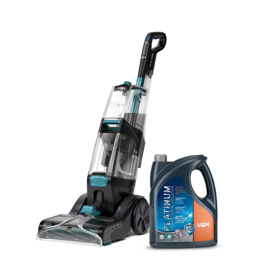 VAX Platinum SmartWash Pet-Design Carpet Cleaner & Solution Bundle