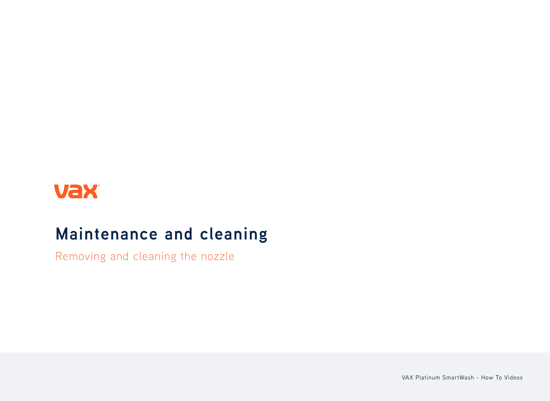 Removing and cleaning the nozzle