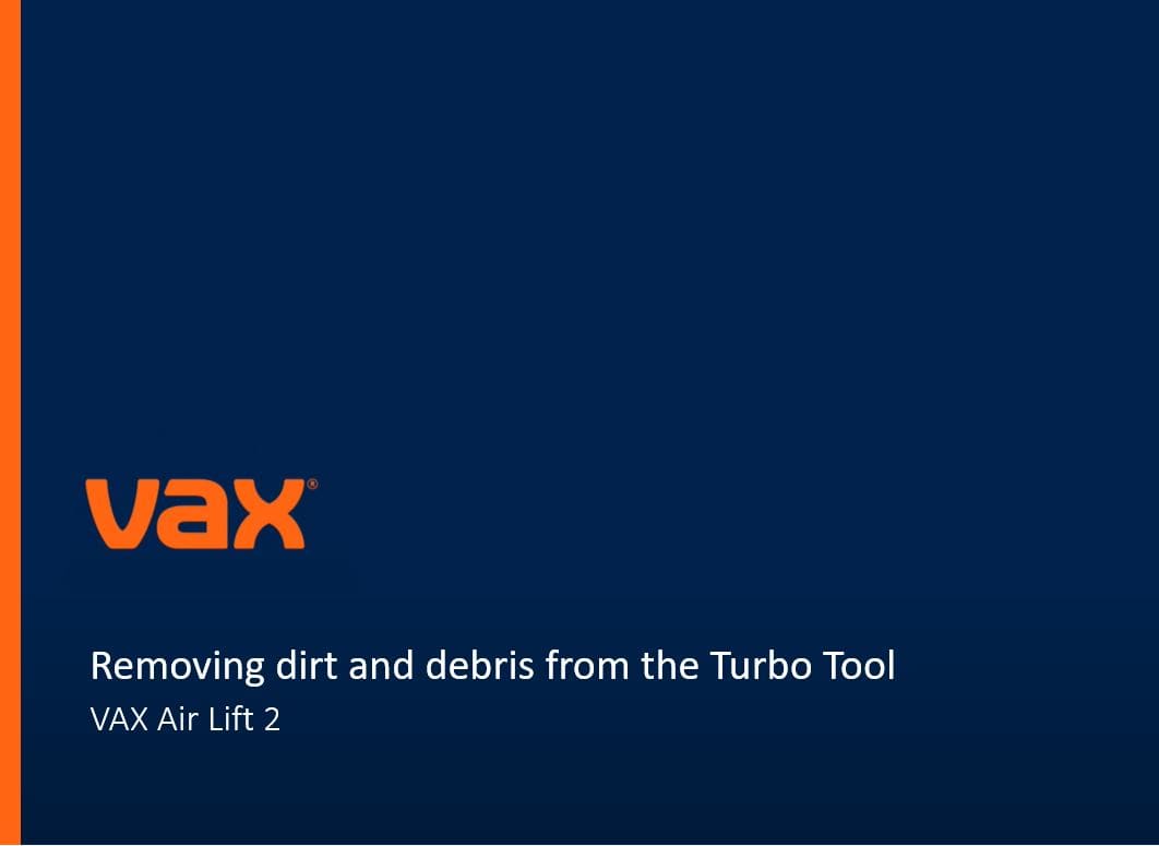 Removing dirt and debris from the Turbo Tool