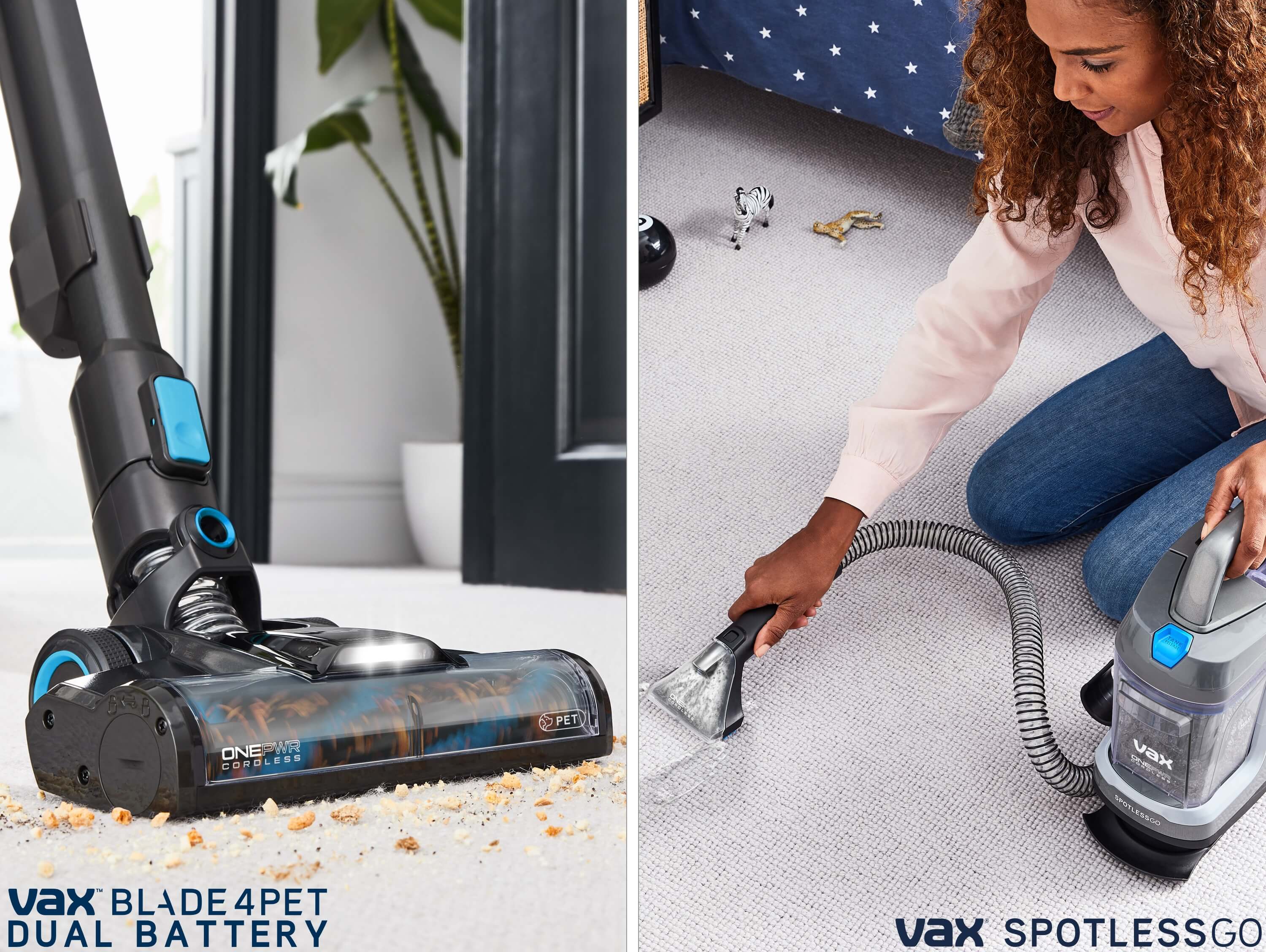 VAX ONEPWR Blade 4 Pet Dual and 