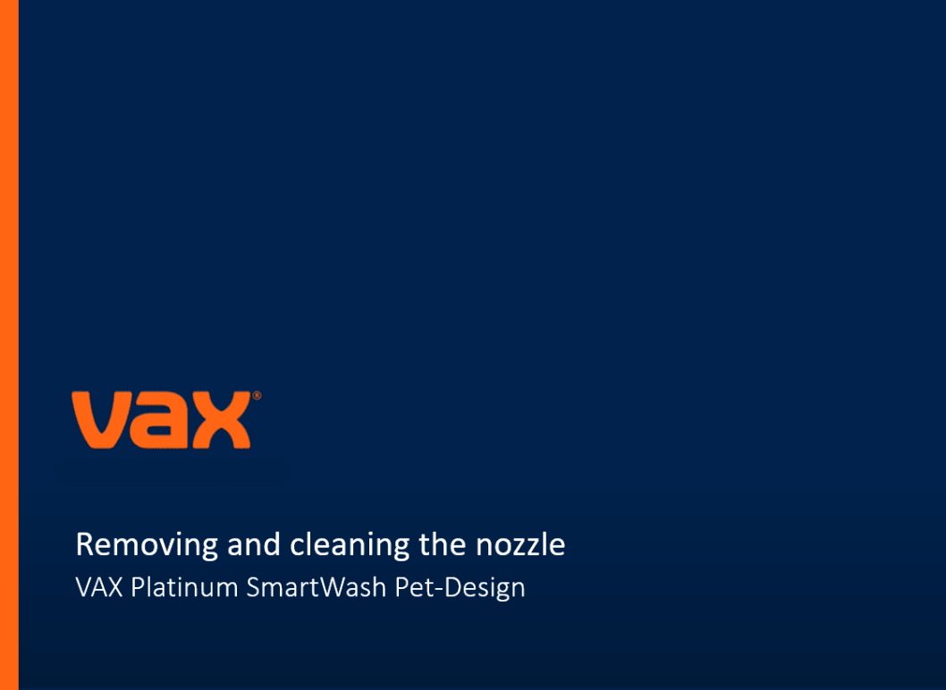 Removing and cleaning the nozzle