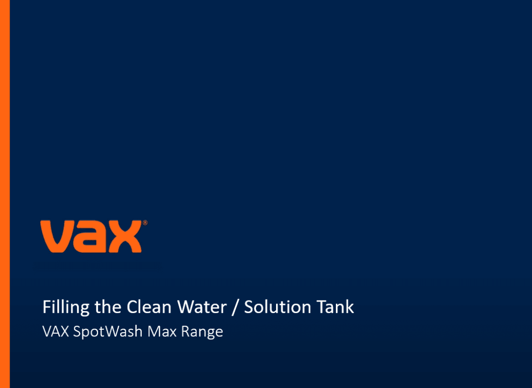 Filling The Clean Water & Solution Tank 