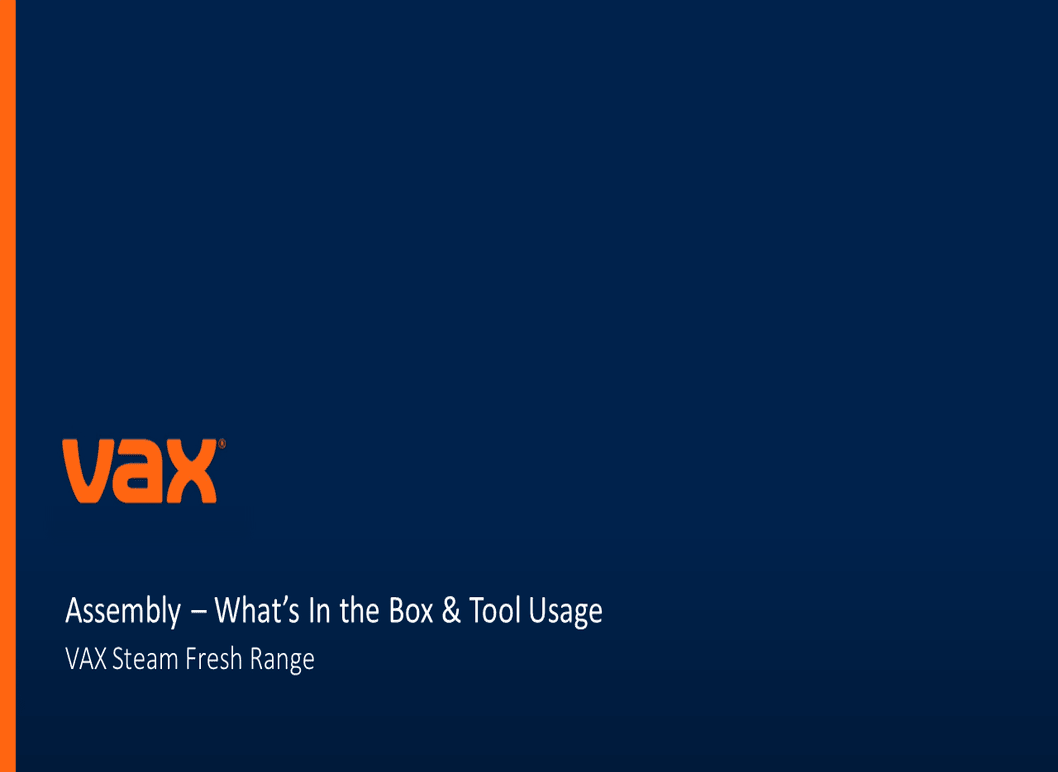 VAX Steam Fresh Range | What's In the Box & Tool Usage