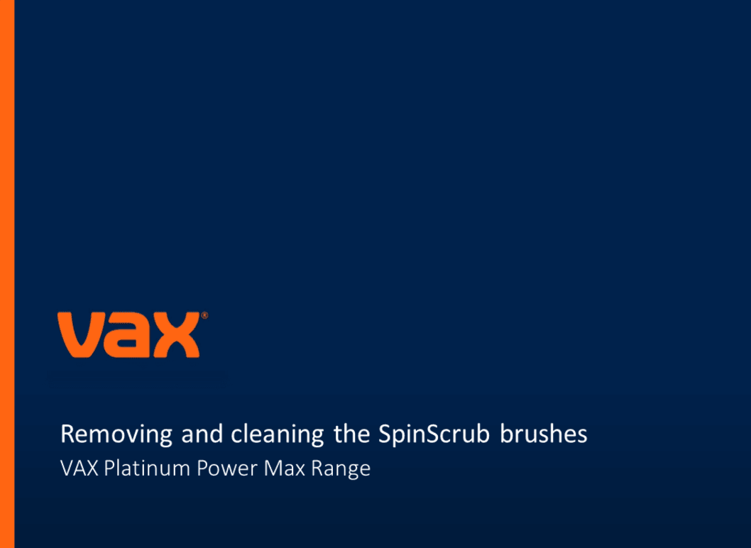 Removing and cleaning the SpinScrub brushes