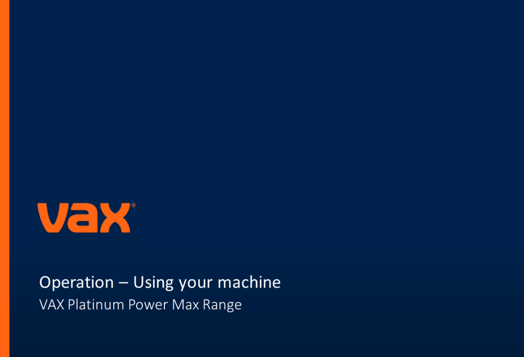 Using your machine