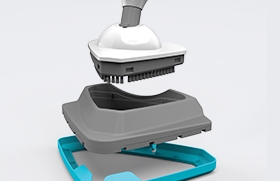Compact scrub brush